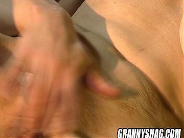 Scared wrinkled granny gets cum in her old cunt